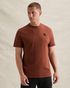 T-shirt léger en 100 % coton avec badge – Brown – T-shirts | PME LEGEND