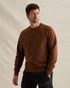 Sweatshirt with garment-dye wash and chest logo – Brown – Sweatshirts | PME LEGEND