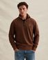 Sweatshirt with half-zip and flight pocket – Brown – Sweatshirts | PME LEGEND