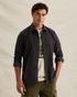 Corduroy shirt with chest embroidery – Brown – Casual shirts | PME LEGEND