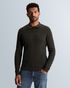 Pullover with zip polo collar and allover texture – Grey Comfort Denim – Pullovers | CAST IRON