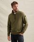Sweatshirt with half-zip and garment-dye wash – Weeping Willow – Sweatshirts | PME LEGEND