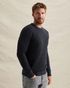 Pullover in a cotton blend with badges – Black Indigo – Pullovers | PME LEGEND