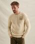 Pullover in a cotton blend with badges – Grey Comfort Denim – Pullovers | PME LEGEND
