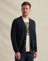 Cardigan with side pockets and button closure – Black Indigo – Cardigans | PME LEGEND