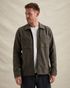 Overshirt with yarn-dyed check pattern and zipper closure – Brown – Overshirts | PME LEGEND
