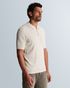 Polo shirt in cotton/modal with zipper – Castle Wall – Heren polo's | CAST IRON