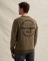 Sweatshirt in peached fleece with artwork – Brown – Sweatshirts | PME LEGEND