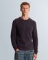 Pullover with two-tone rib texture and raglan sleeves – Burnshed Lilac – Heren truien | CAST IRON