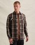 Shirt with lumberjack check pattern and herringbone texture – Brown – Casual shirts | PME LEGEND