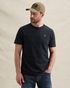 T-shirt with stripe pattern and waffle texture – Black Indigo – T-shirts | PME LEGEND