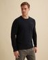Trui met ronde hals en allover structuur – Black Indigo – Heren truien | VANGUARD