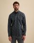 Shirt with allover print and Kent collar – Black Indigo – Casual shirts | VANGUARD