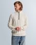 Pullover with half-zip and allover texture – Castle Wall – Heren truien | CAST IRON