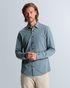 Shirt in twill jersey with Kent collar – Black Indigo – Heren smart casual overhemden | CAST IRON