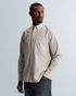 Oxford shirt with stripe pattern – Grey Comfort Denim – Heren casual overhemden | CAST IRON