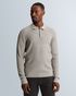 Pullover in cotton/modal with polo collar – Grey Comfort Denim – Heren truien | CAST IRON