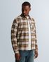 Overshirt with check pattern and button closure – Pumpkin Spice – Heren overshirts | CAST IRON