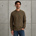 Pullover with stand-up collar