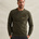 Sweatshirt met badges en garment-dye wassing