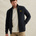 Sweat jacket met structuren en flight pocket