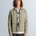 Sweat jacket met ritssluiting en platte kraag