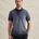 Polo met cold-dye wassing en flight pocket
