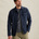 Shirt jacket met garment-dye wassing en knoopsluiting