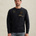 Sweatshirt met badges en garment-dye wassing