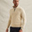 Pullover in cotton/modal with half-zip
