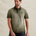 Polo met cold-dye wassing en flight pocket