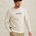 Sweatshirt with artwork and ribbed collar