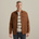 Overshirt met wollen look
