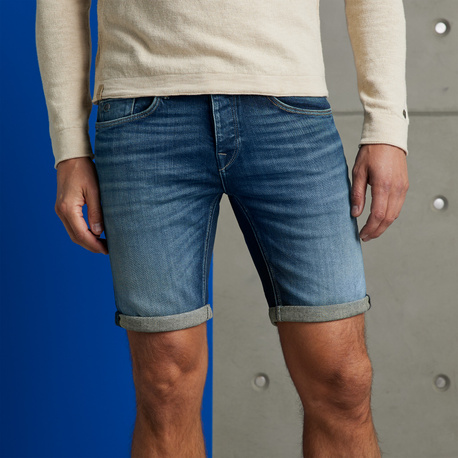 Riser Jeans Short