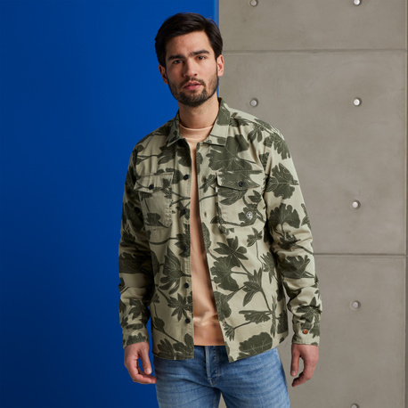 Long Sleeve Twill Overshirt