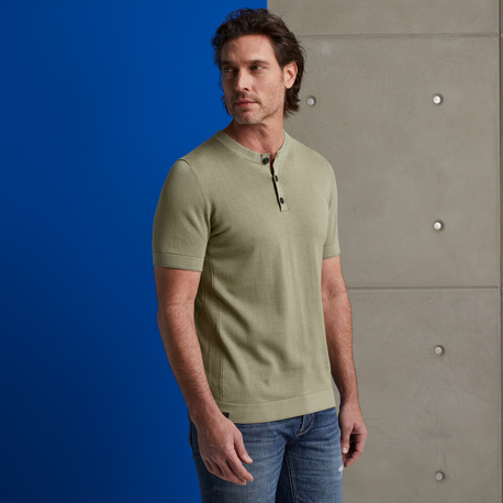 Short Sleeve Cotton Blend T-Shirt