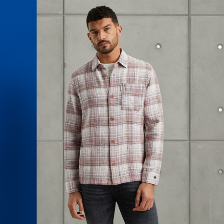 Shirt jacket met ruitpatroon