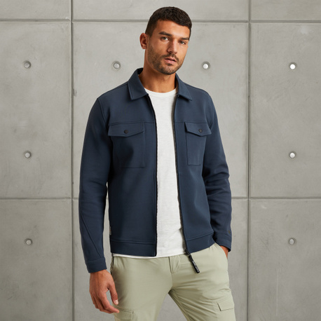 Shirt jacket met ritssluiting