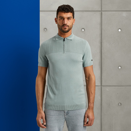 Polo shirt in cotton/modal