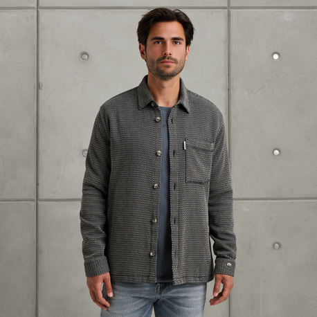 Shirt jacket met meerkleurige structuur