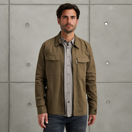Shirt jacket met ritssluiting