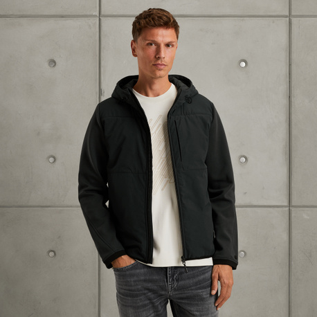 Sweat jacket with chest pocket