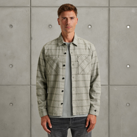 Shirt jacket met ruitpatroon