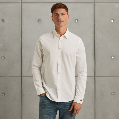 Overhemd van twill jersey