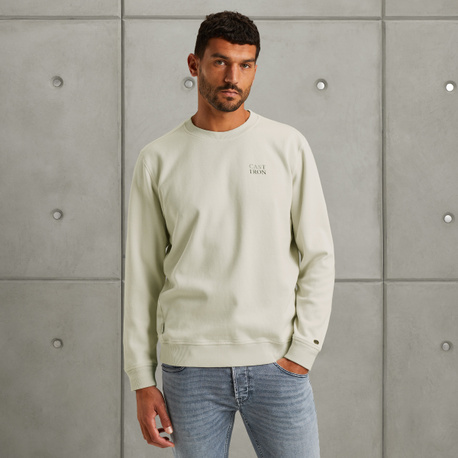 Sweatshirt met twillstructuur