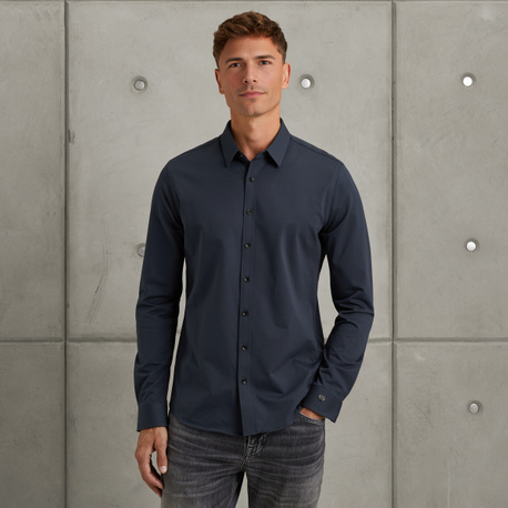 Shirt in twill jersey
