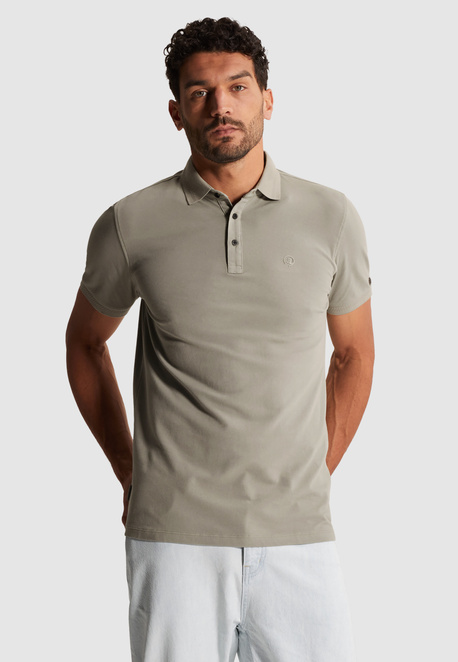 Polo van katoen met stretch