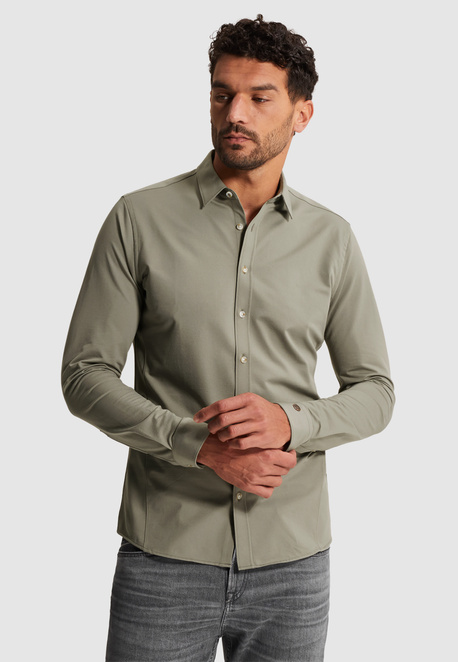 Overhemd van twill jersey