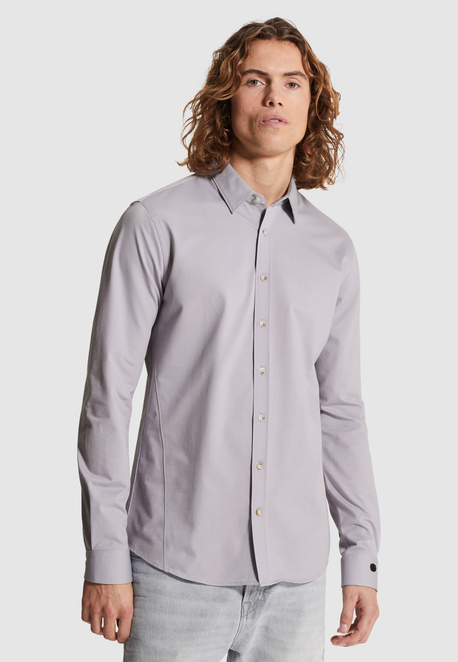 Overhemd van twill jersey