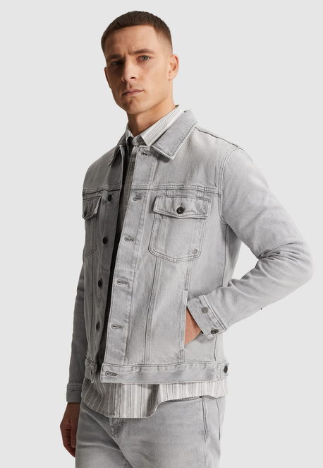Denim jacket met knoopsluiting